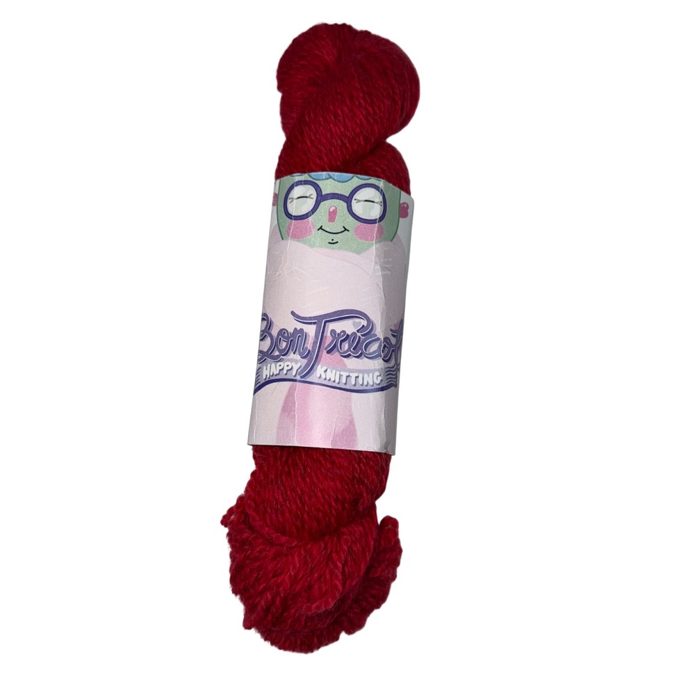 Espace Tricot Bon Tricot Jolly DK‎ Yarn Maraschino Red 50g 100% Wool Hand Dyed